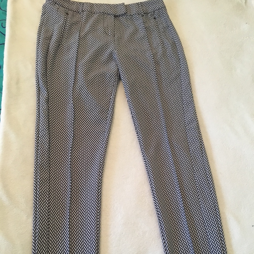 Black & White Striped Pants